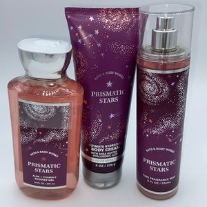 NEW! B&BW Body Wash Ultimate Hydration Body Cream Fragrance Mist PRISMATIC STARS